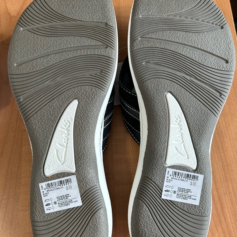 New Clarks Sandals cloudsteppers woman’s size 10 comfortable cushioned shoes - Picture 4 of 5